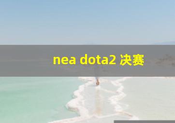 nea dota2 决赛